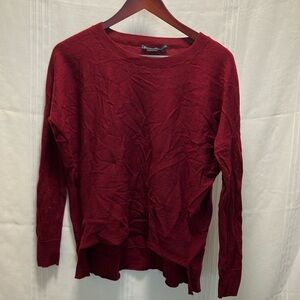 XS PENDLETON Wine Knit Sweater with High/Low Waist
